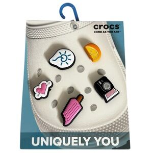 Crocs Jibbitz new package of 5 Summa Time Girl Shoe Charms Jibbitz